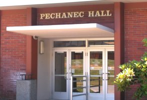Anna Pechanic Hall, Clark College, named after my first wife's aunt, who was a professor at Clark several years ago